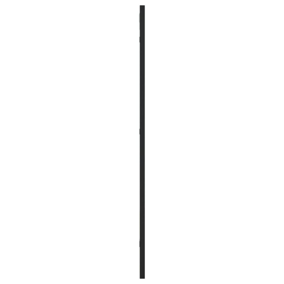 Espejo de pared rectangular de hierro negro 40x80 cm