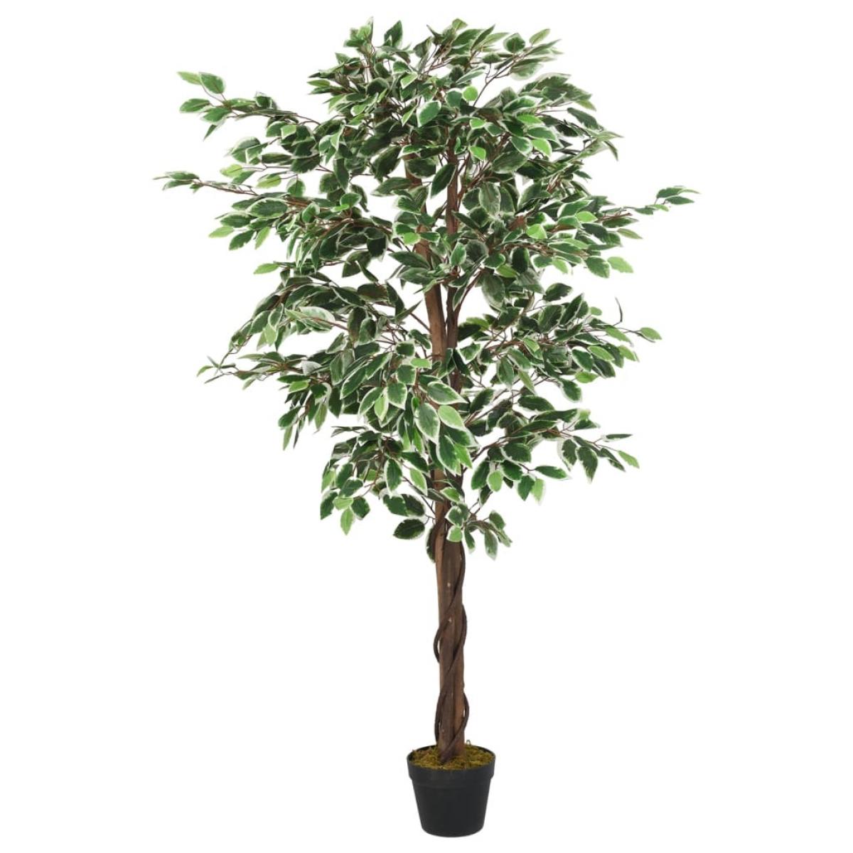 Árbol ficus artificial con 1260 hojas verde 200 cm
