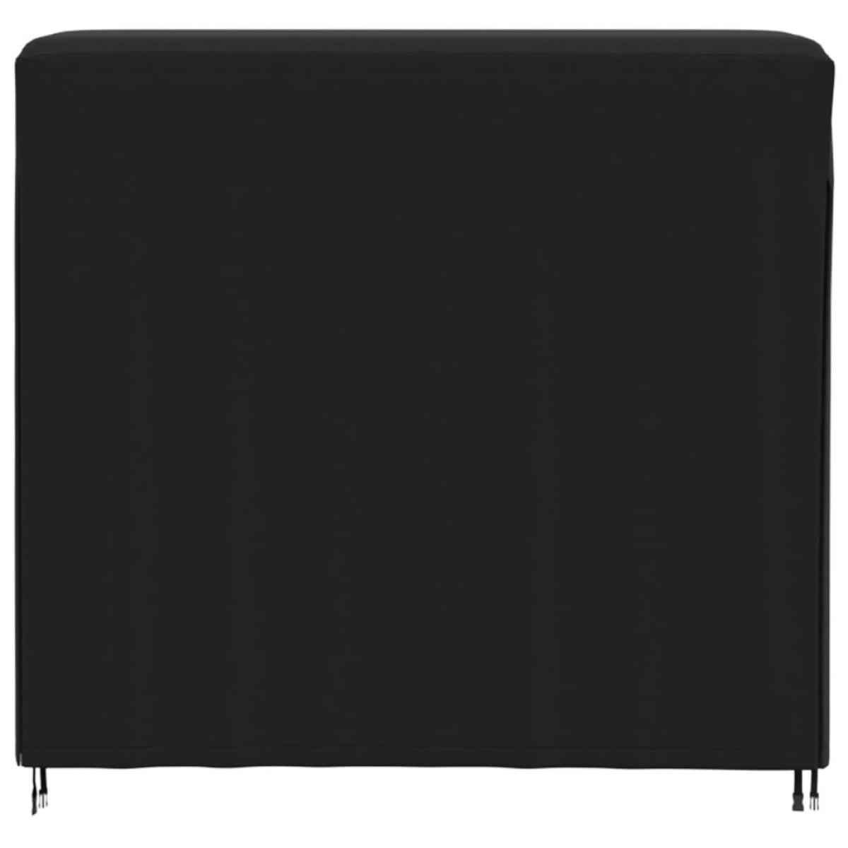 Cubierta para leñero Oxford 420D negro 122x61x106 cm