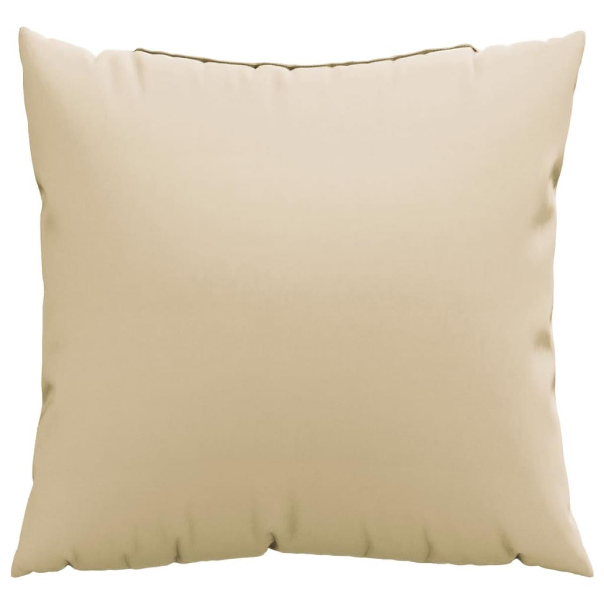 Cojines de sofá 4 unidades tela beige 50x50 cm