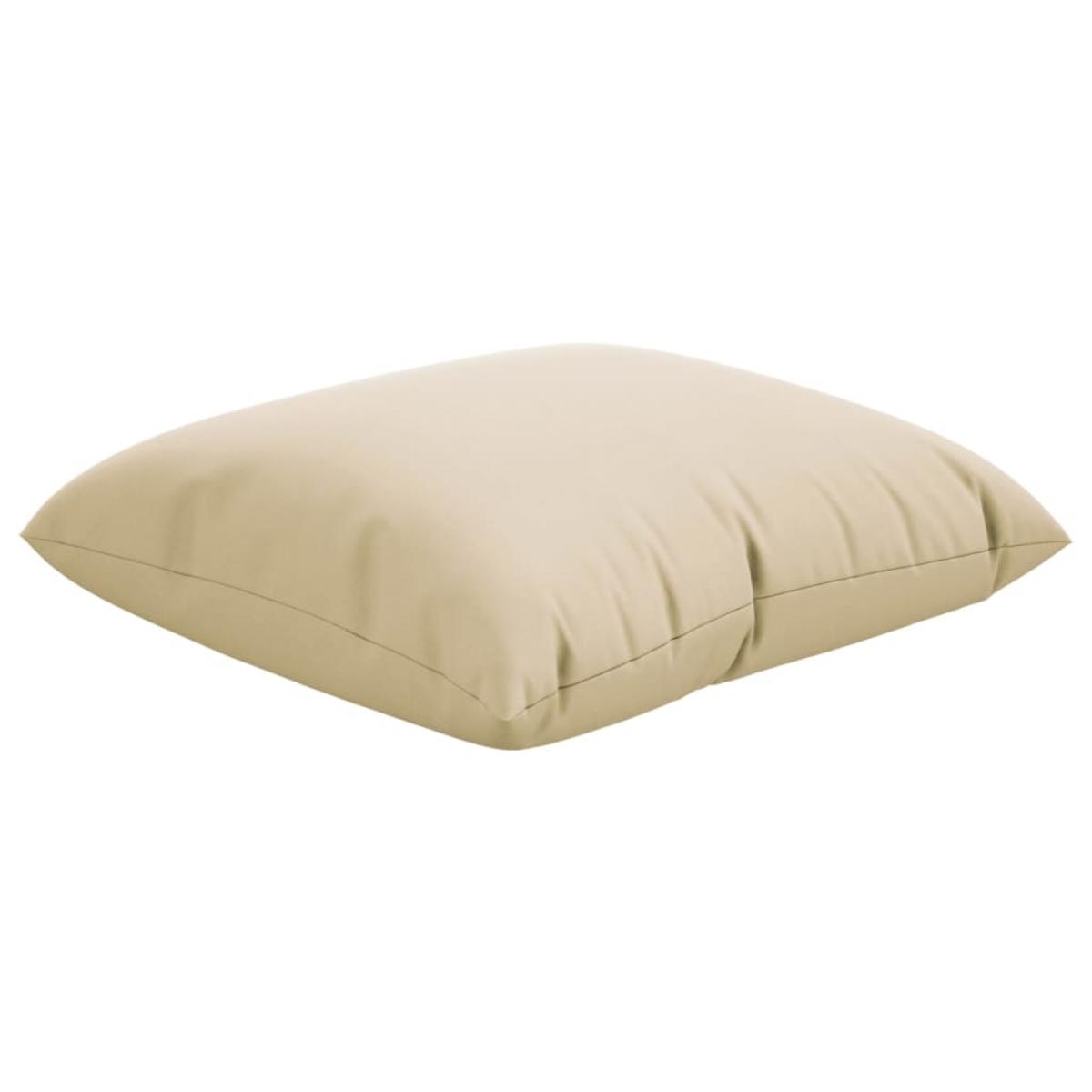 Cojines de sofá 4 unidades tela beige 50x50 cm