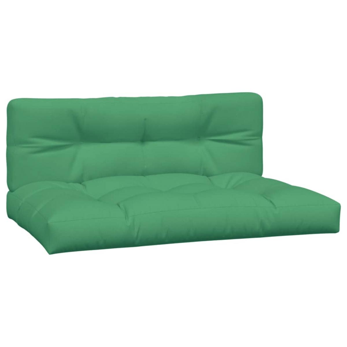 Cojines para palets 2 unidades tela verde