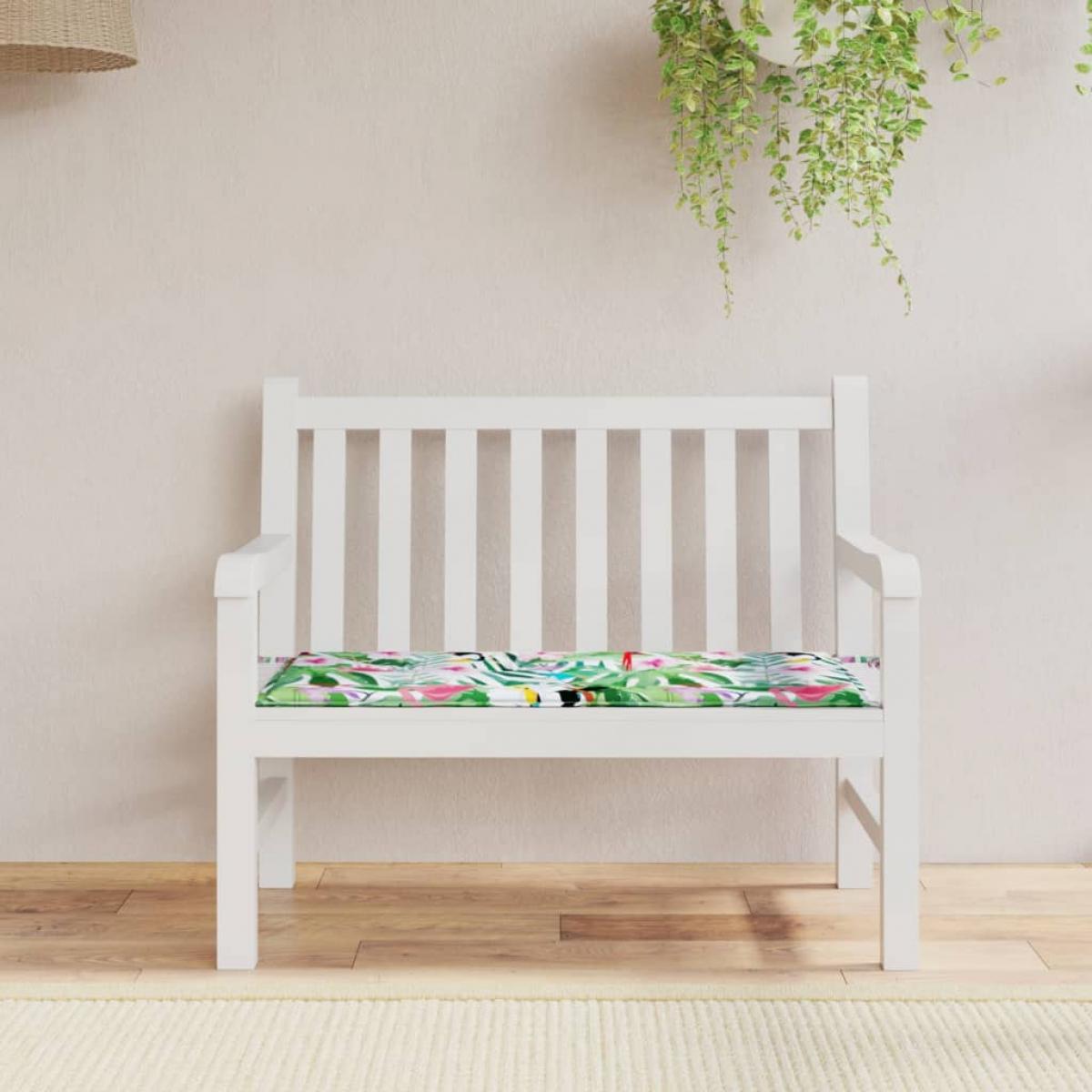 Cojín para banco de jardín tela Oxford multicolor 100x50x3 cm