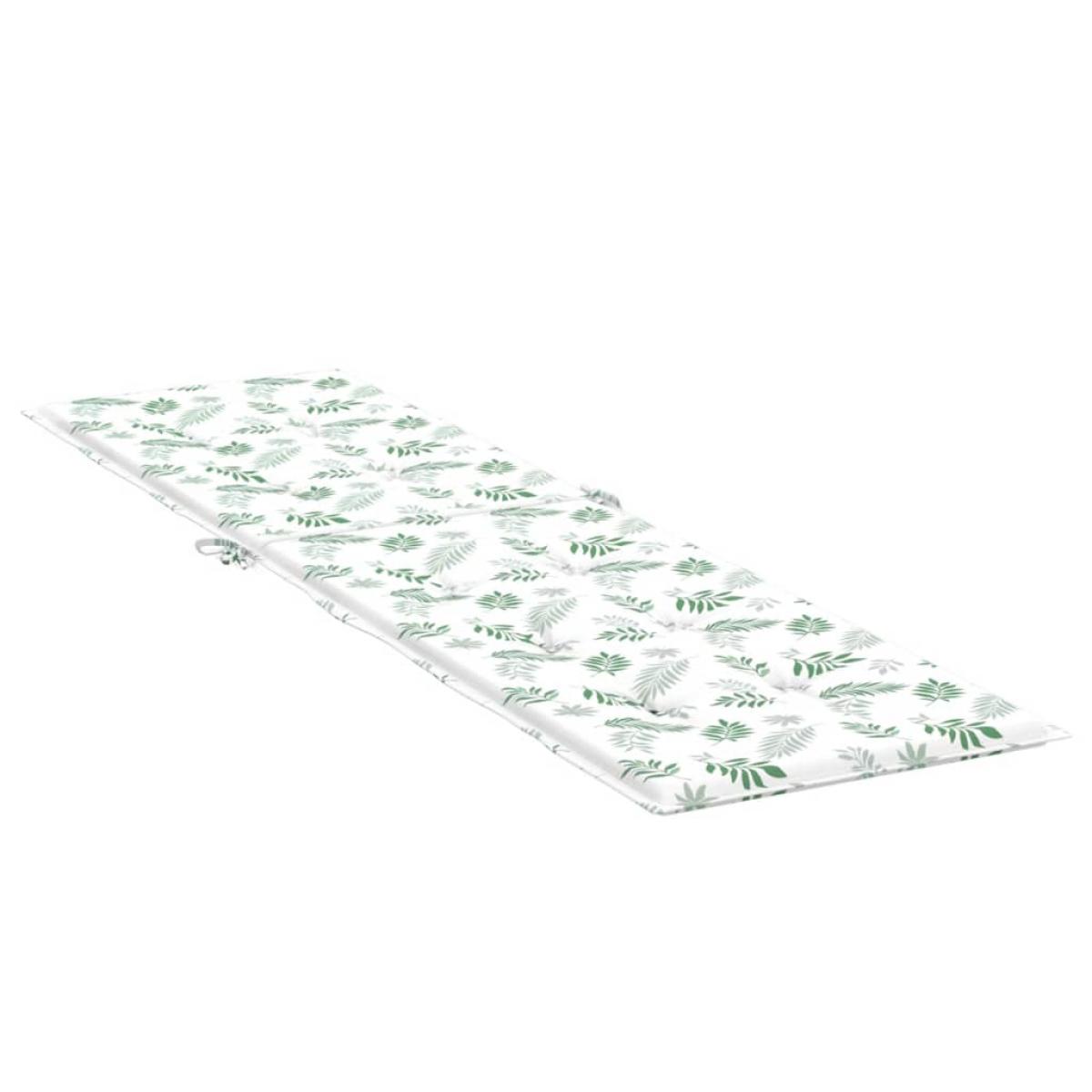 Cojín para tumbona tela Oxford estampado de hojas