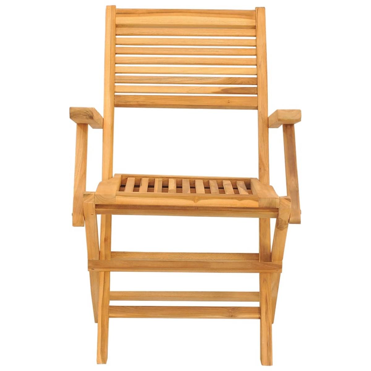 Sillas de jardín plegables 2 uds madera maciza teca 55x62x90 cm