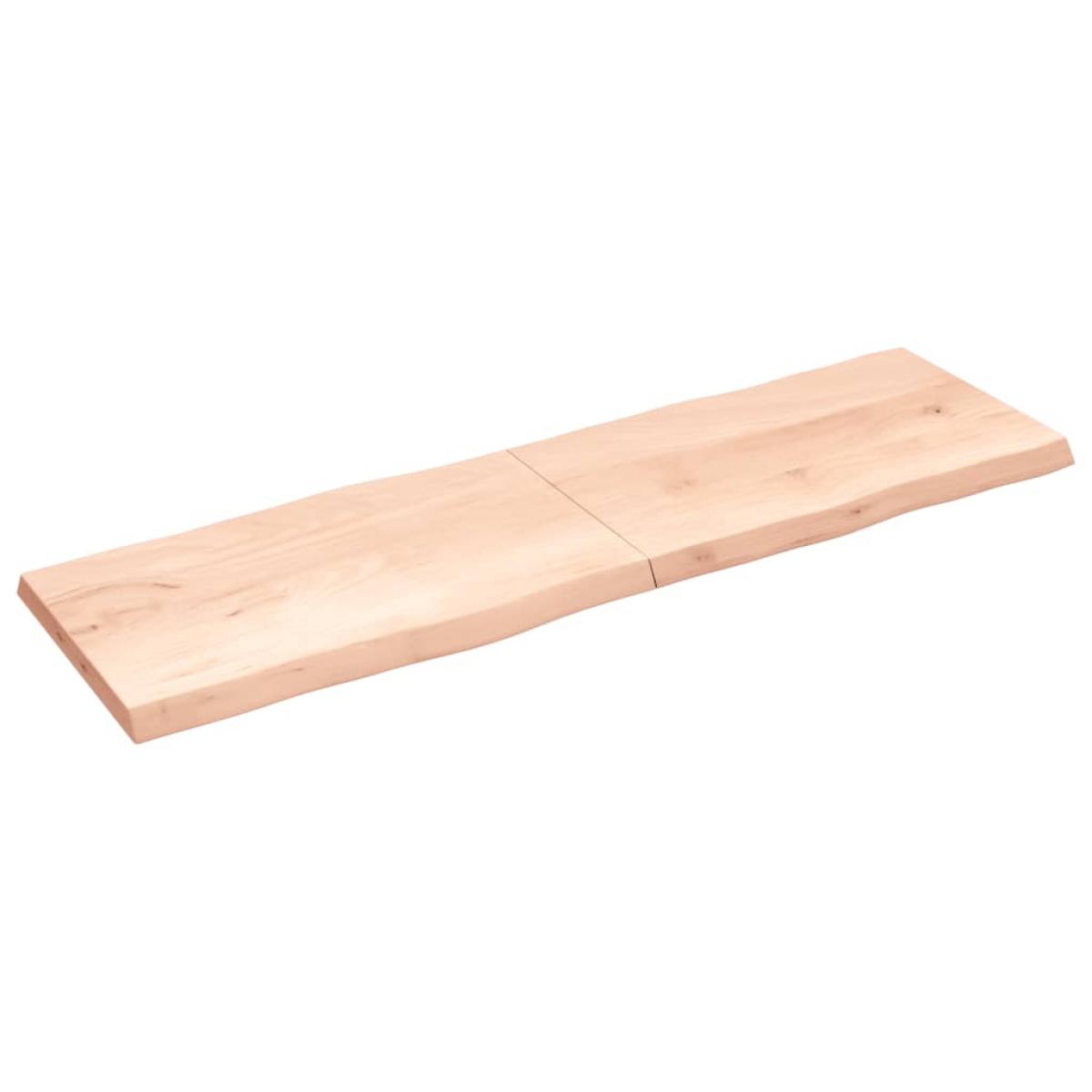 Tablero de mesa madera maciza borde natural 200x60x(2-6) cm