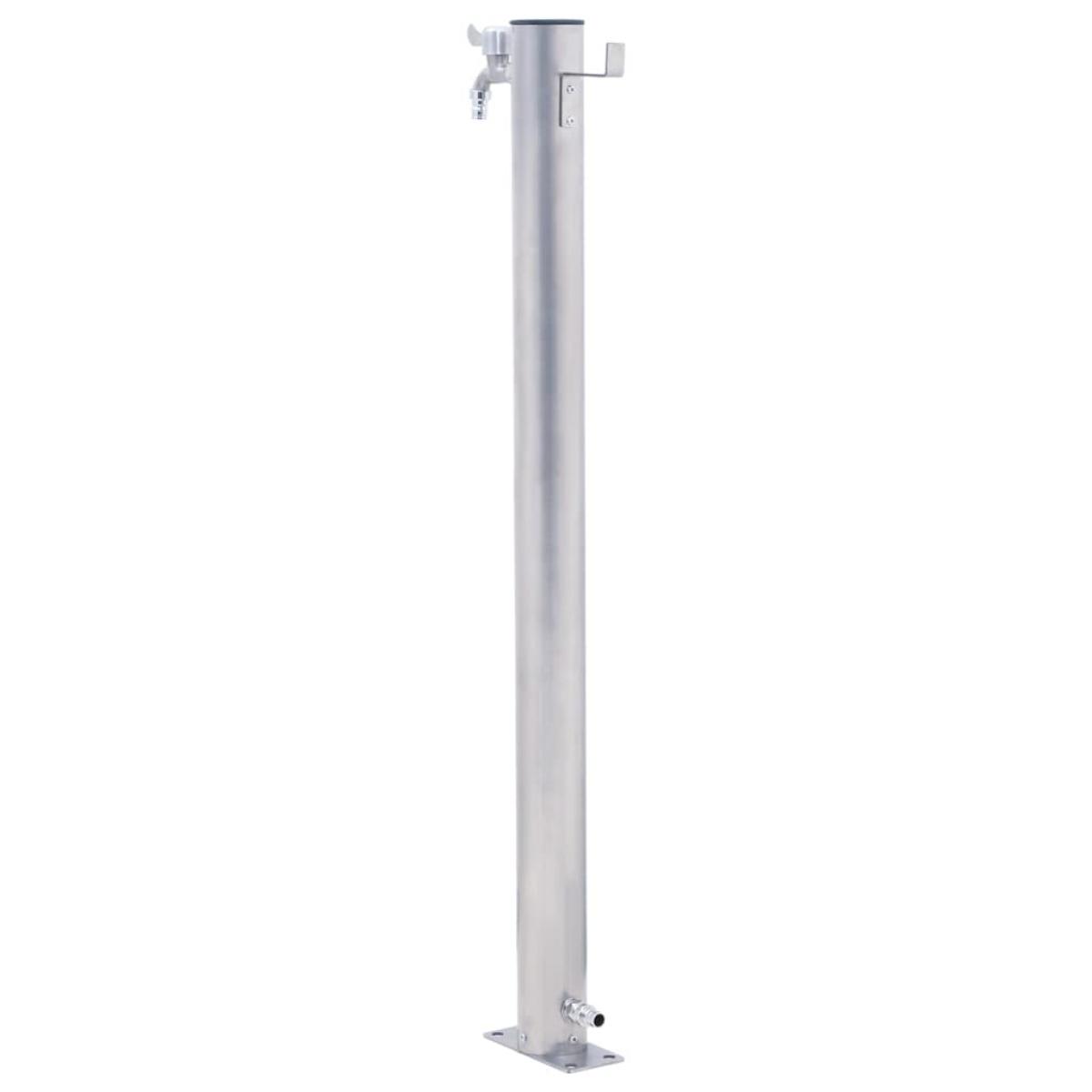 Fuente de agua para jardín acero inoxidable redonda 40 cm