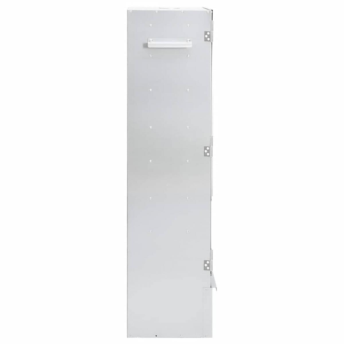 Horno ahumador astillas madera acero galvanizado 44,5x29x110 cm