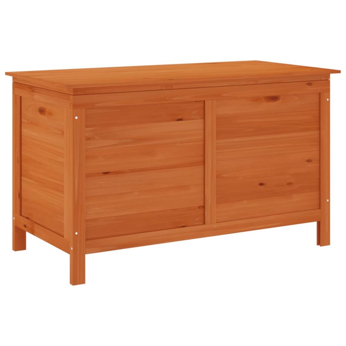 Arcón de jardín madera maciza abeto 100x50x58 cm