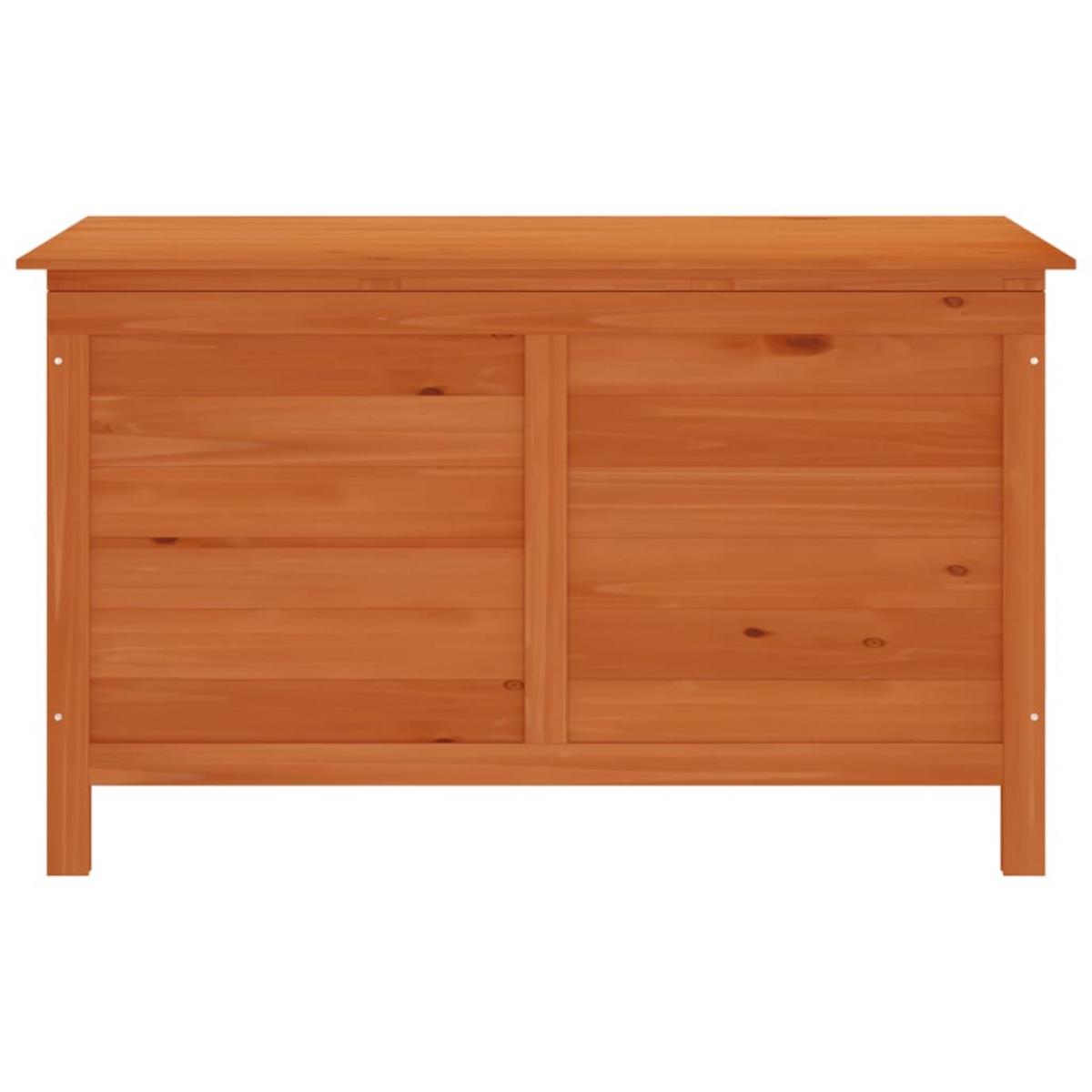Arcón de jardín madera maciza abeto 100x50x58 cm