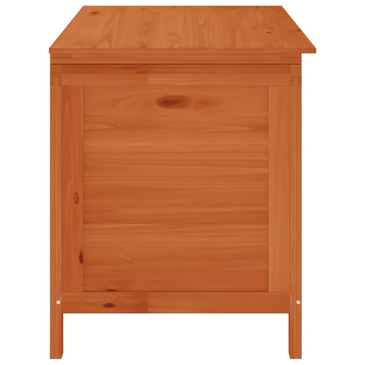 Arcón de jardín madera maciza abeto 100x50x58 cm