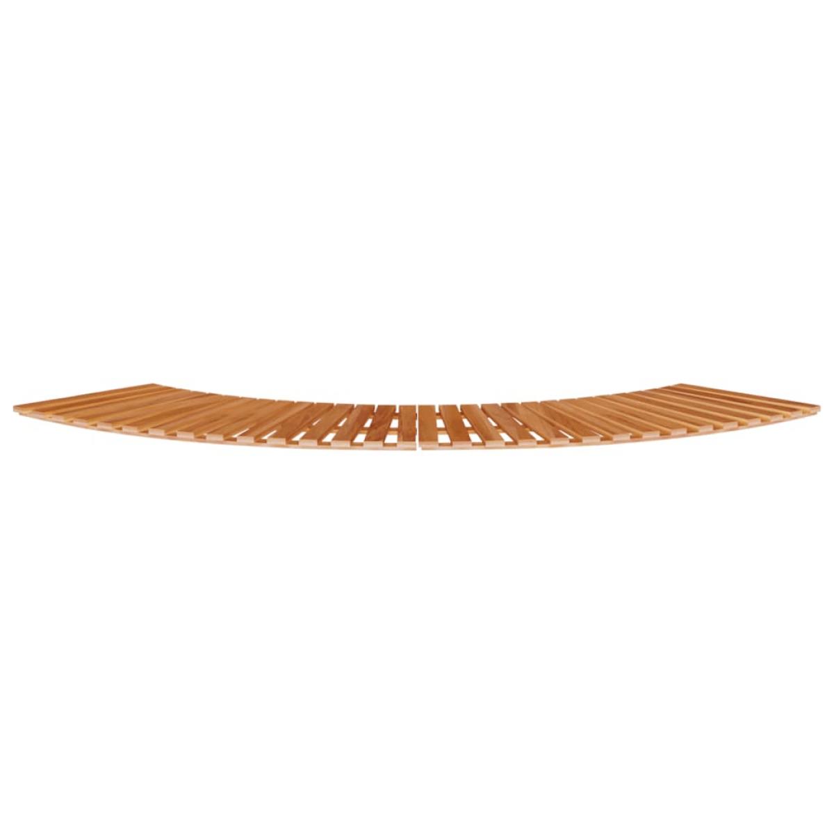 Peldaños para bañera de hidromasaje 2 uds madera maciza acacia