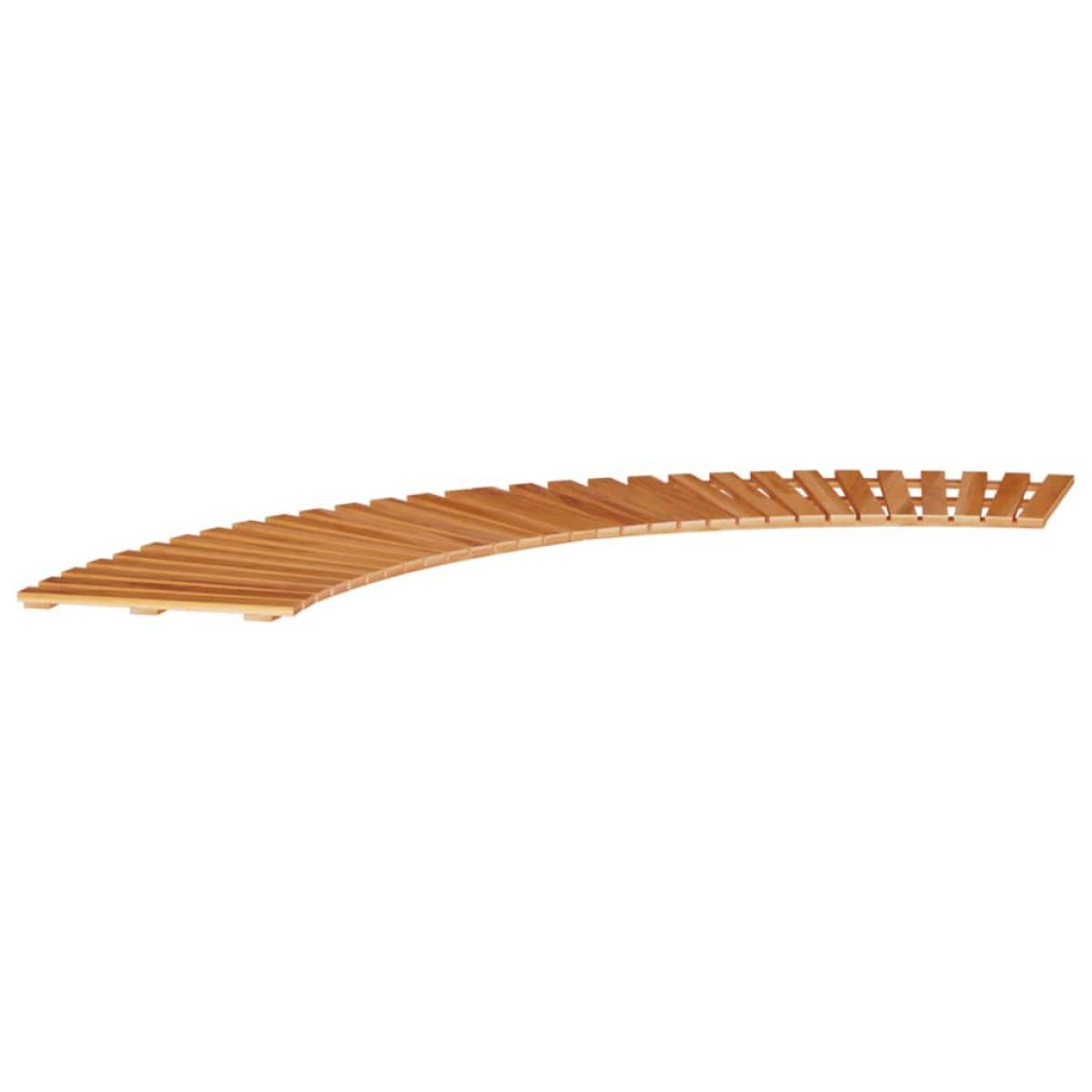 Peldaños para bañera de hidromasaje 2 uds madera maciza acacia