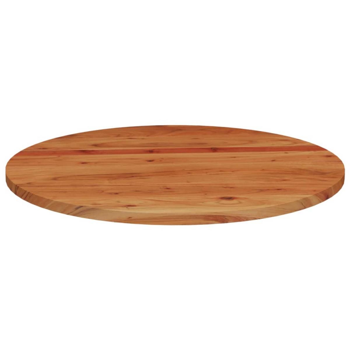 Tablero de mesa redondo madera maciza de acacia Ø90x2,5 cm