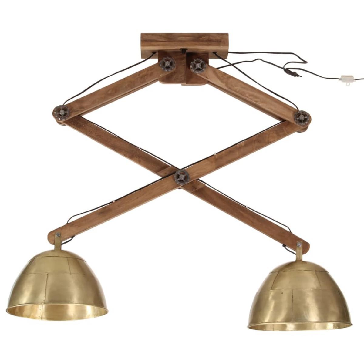Lámpara de techo latón vintage 25 W E27 29x18x85 cm