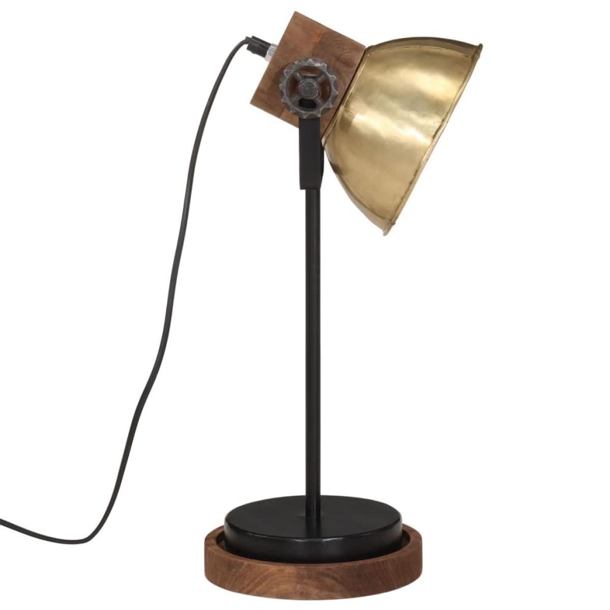 Lámpara de escritorio latón vintage 25 W E27 17x17x50 cm