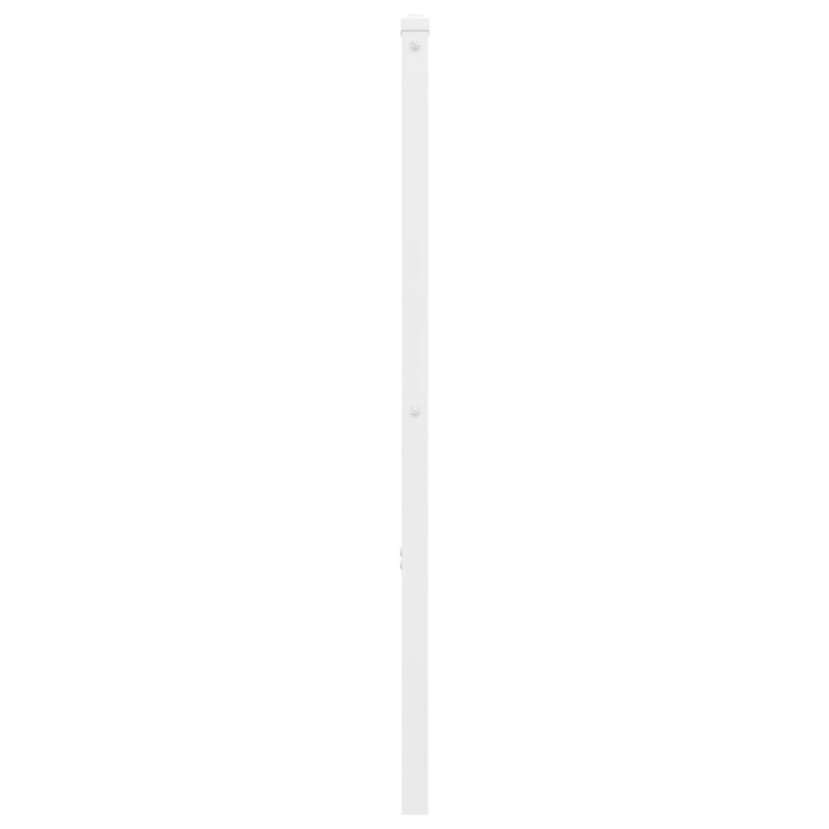 Cabecero de metal blanco 135 cm
