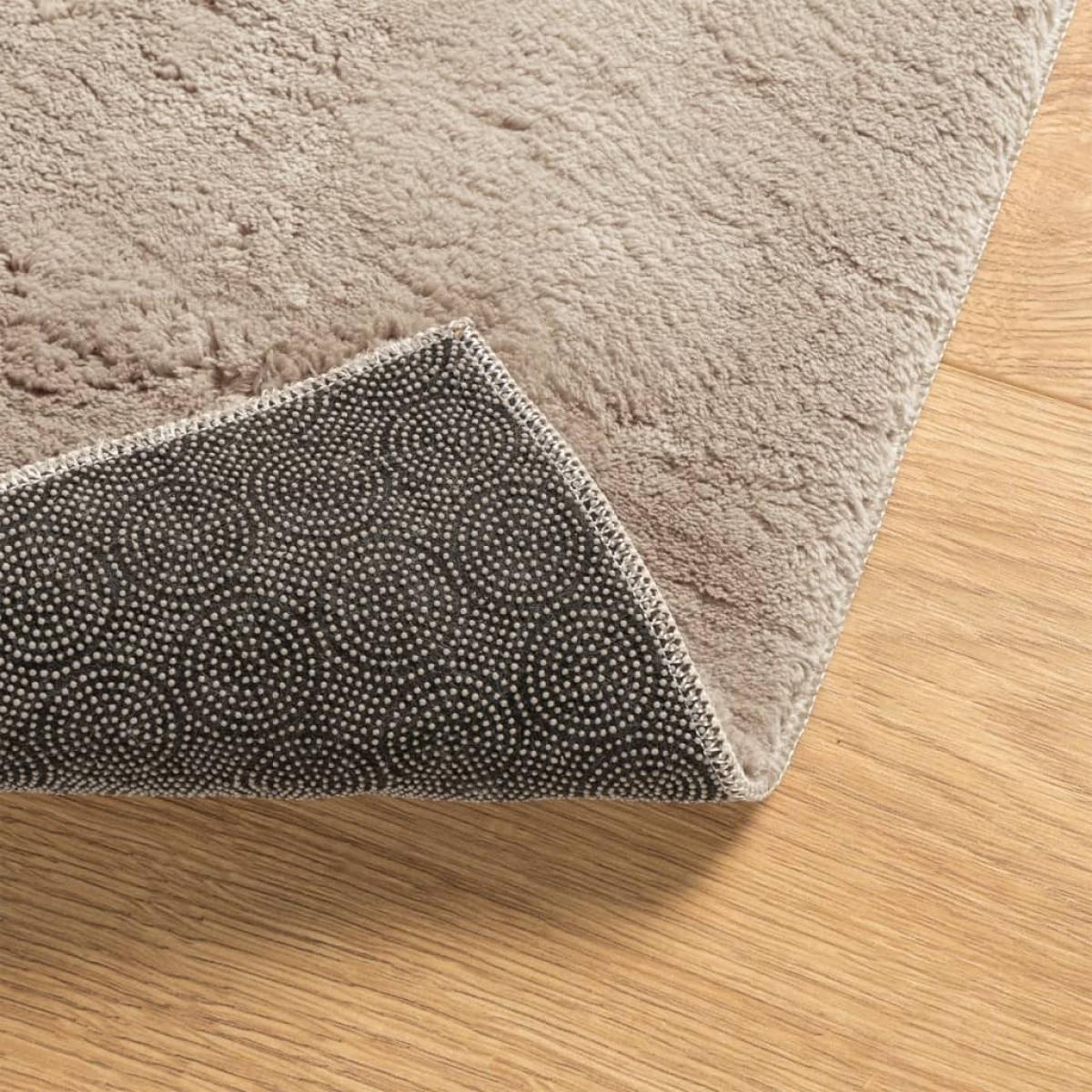 Alfombra de pelo corto suave lavable HUARTE arena 160x230 cm