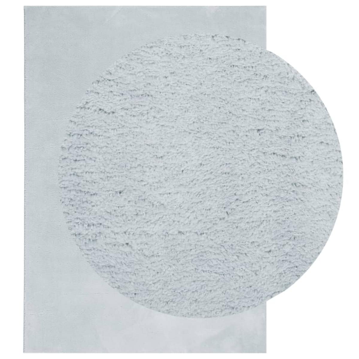 Alfombra de pelo corto suave lavable HUARTE azul 120x170 cm