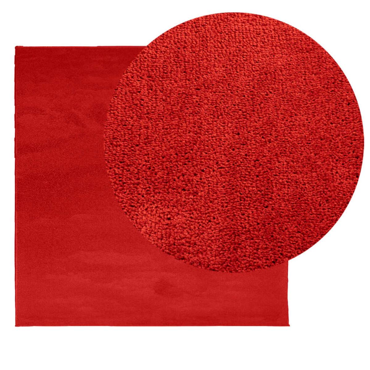 Alfombra de pelo corto OVIEDO rojo 240x240 cm