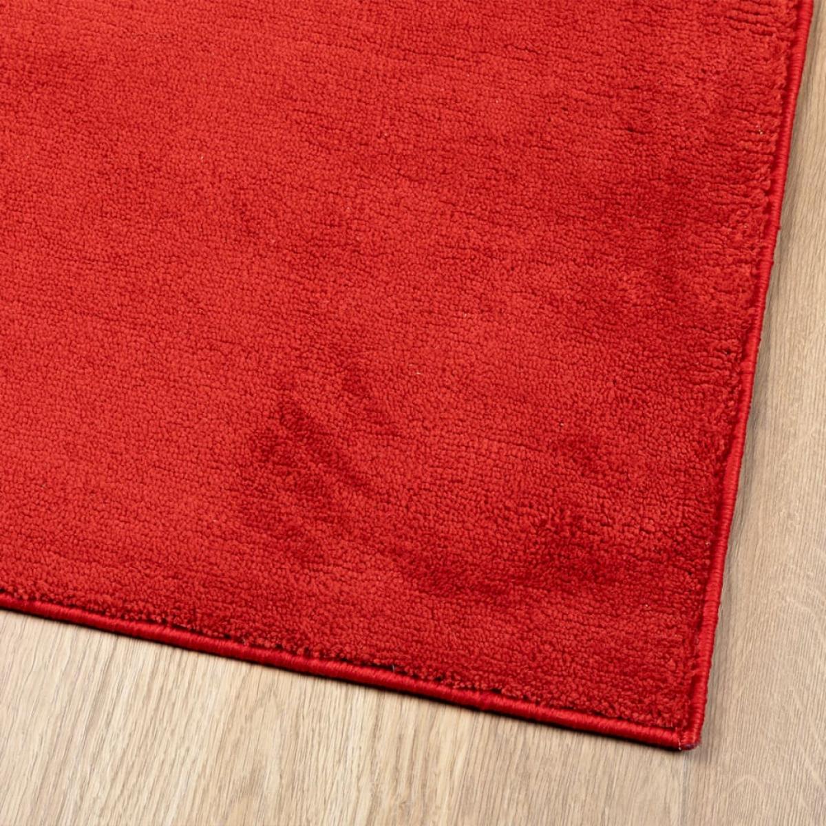Alfombra de pelo corto OVIEDO rojo 240x240 cm
