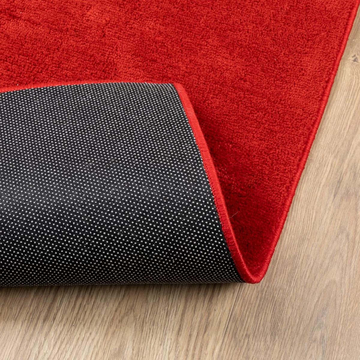 Alfombra de pelo corto OVIEDO rojo 240x240 cm