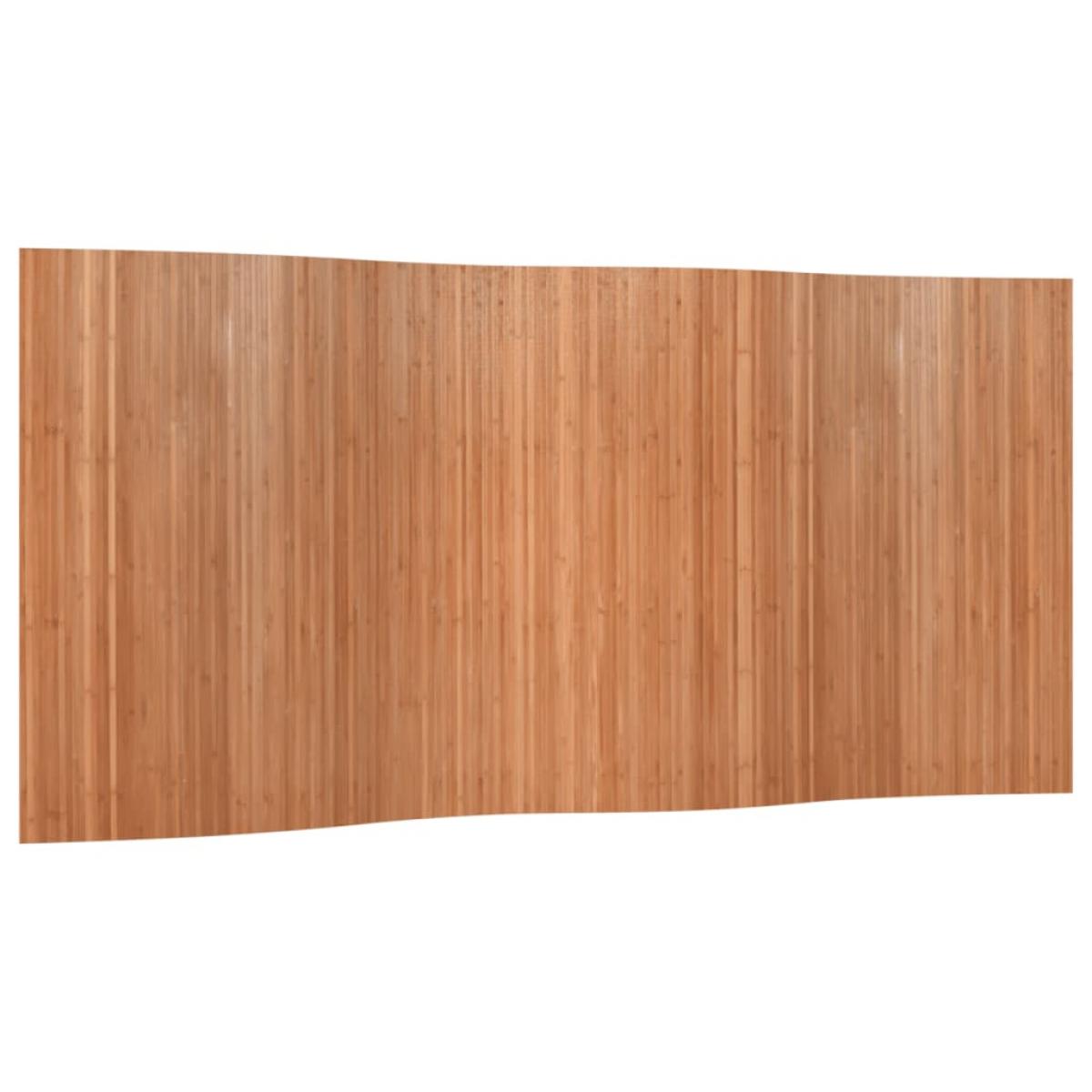 Biombo divisor de bambú color natural 165x400 cm