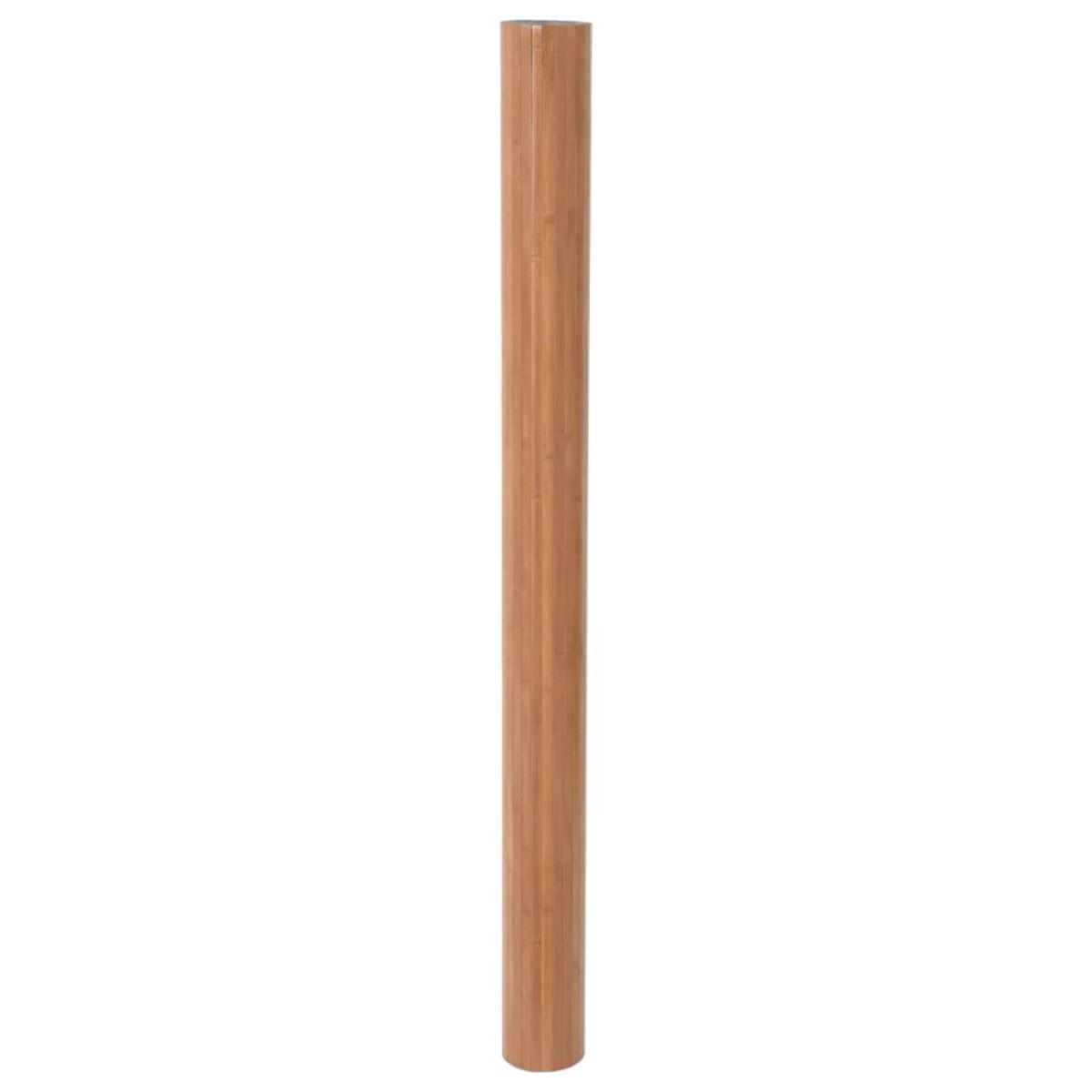 Biombo divisor de bambú color natural 165x400 cm