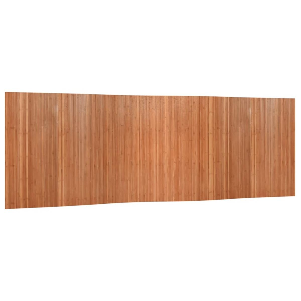 Biombo divisor de bambú marrón 165x600 cm
