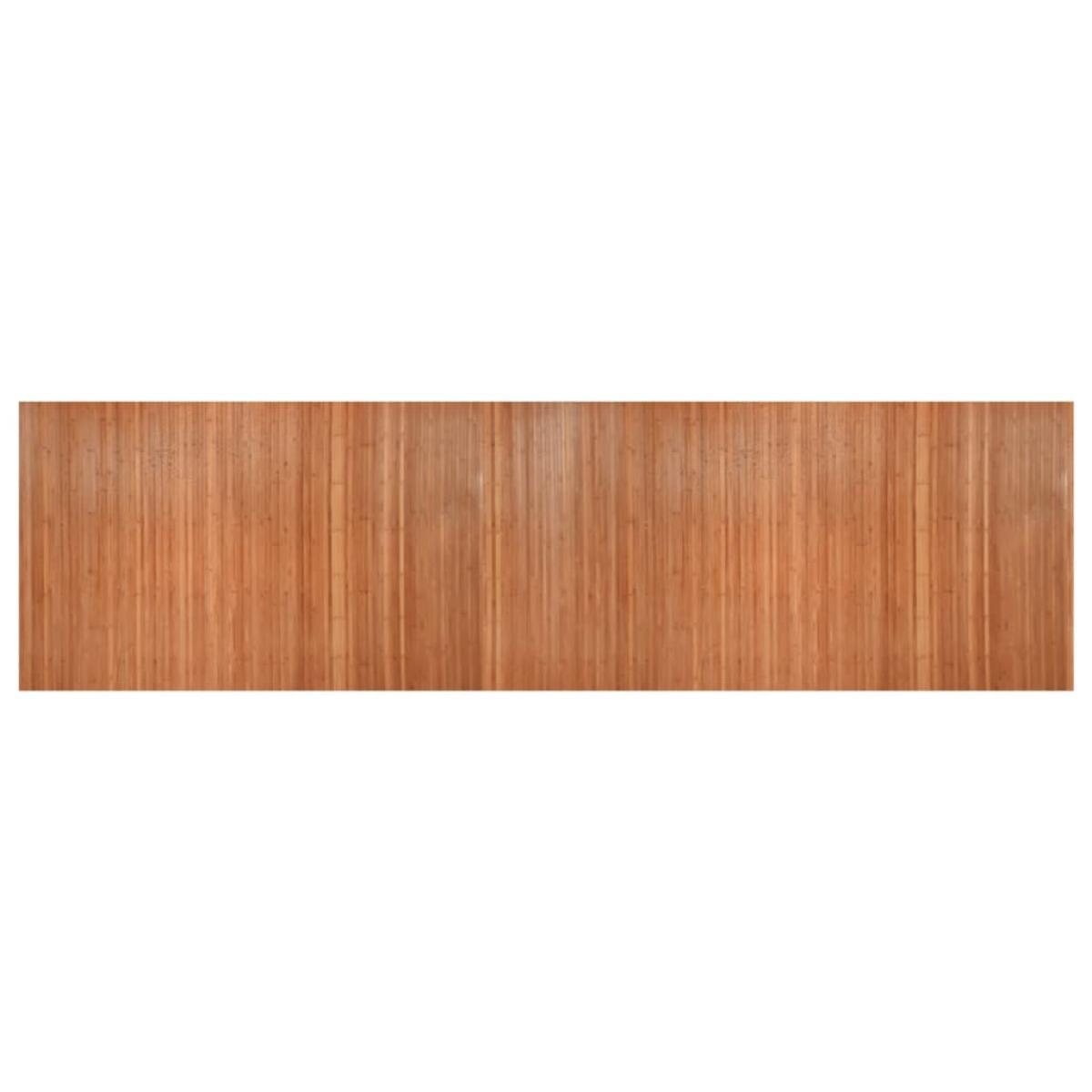 Biombo divisor de bambú marrón 165x600 cm