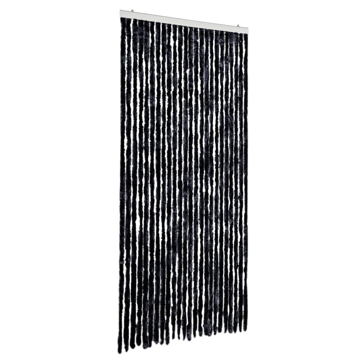 Cortina antimoscas chenilla gris antracita 100x230 cm