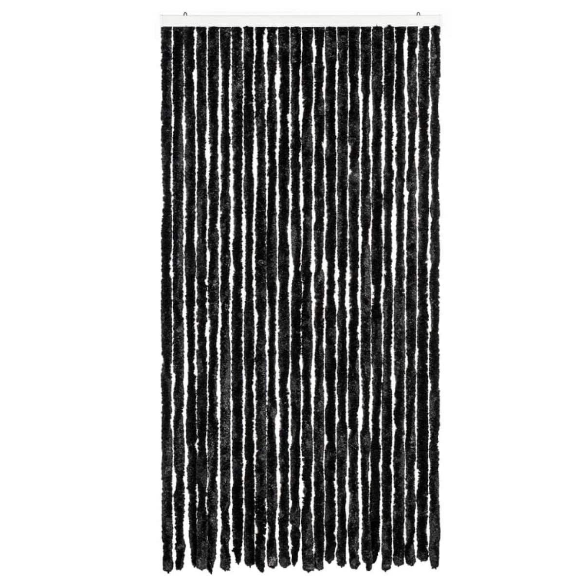 Cortina antimoscas chenilla gris antracita 100x230 cm