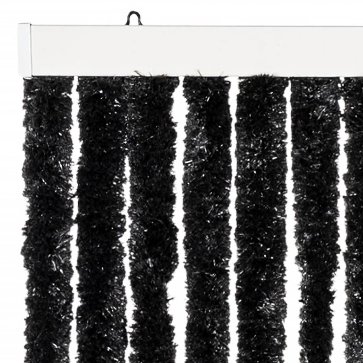 Cortina antimoscas chenilla gris antracita 100x230 cm