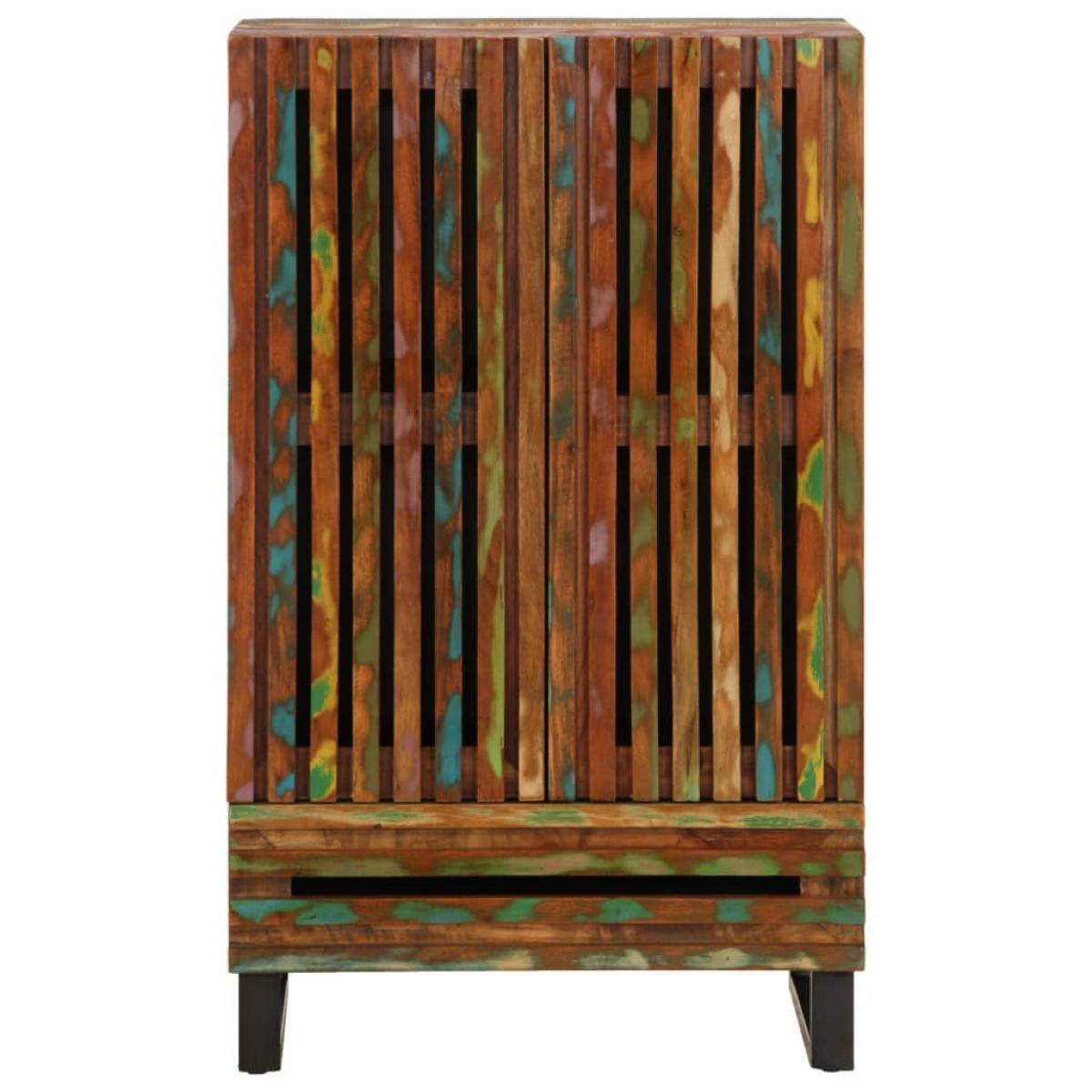 Aparador alto madera maciza de acacia 60x34x100 cm