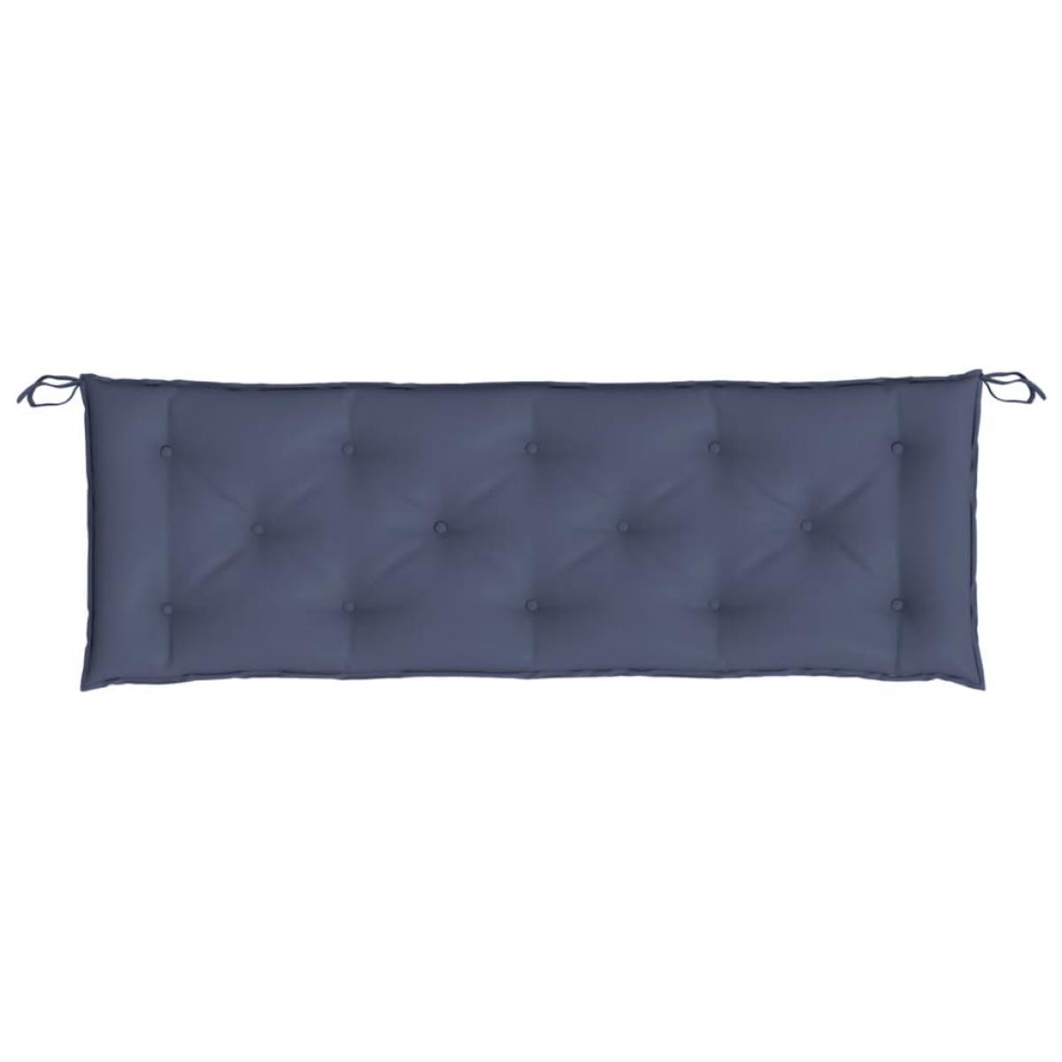 Cojín para banco de jardín tela Oxford azul marino 150x50x7 cm