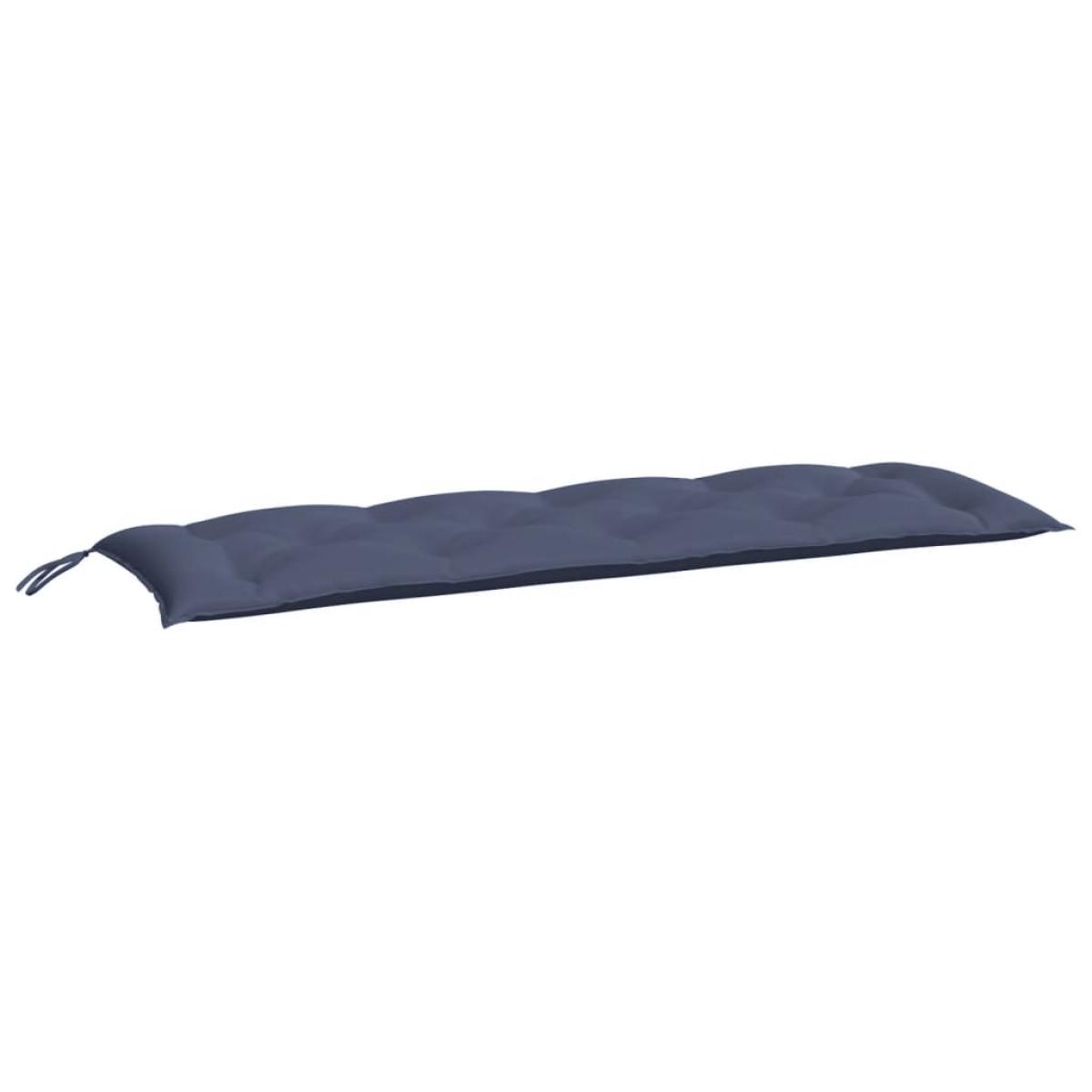 Cojín para banco de jardín tela Oxford azul marino 150x50x7 cm