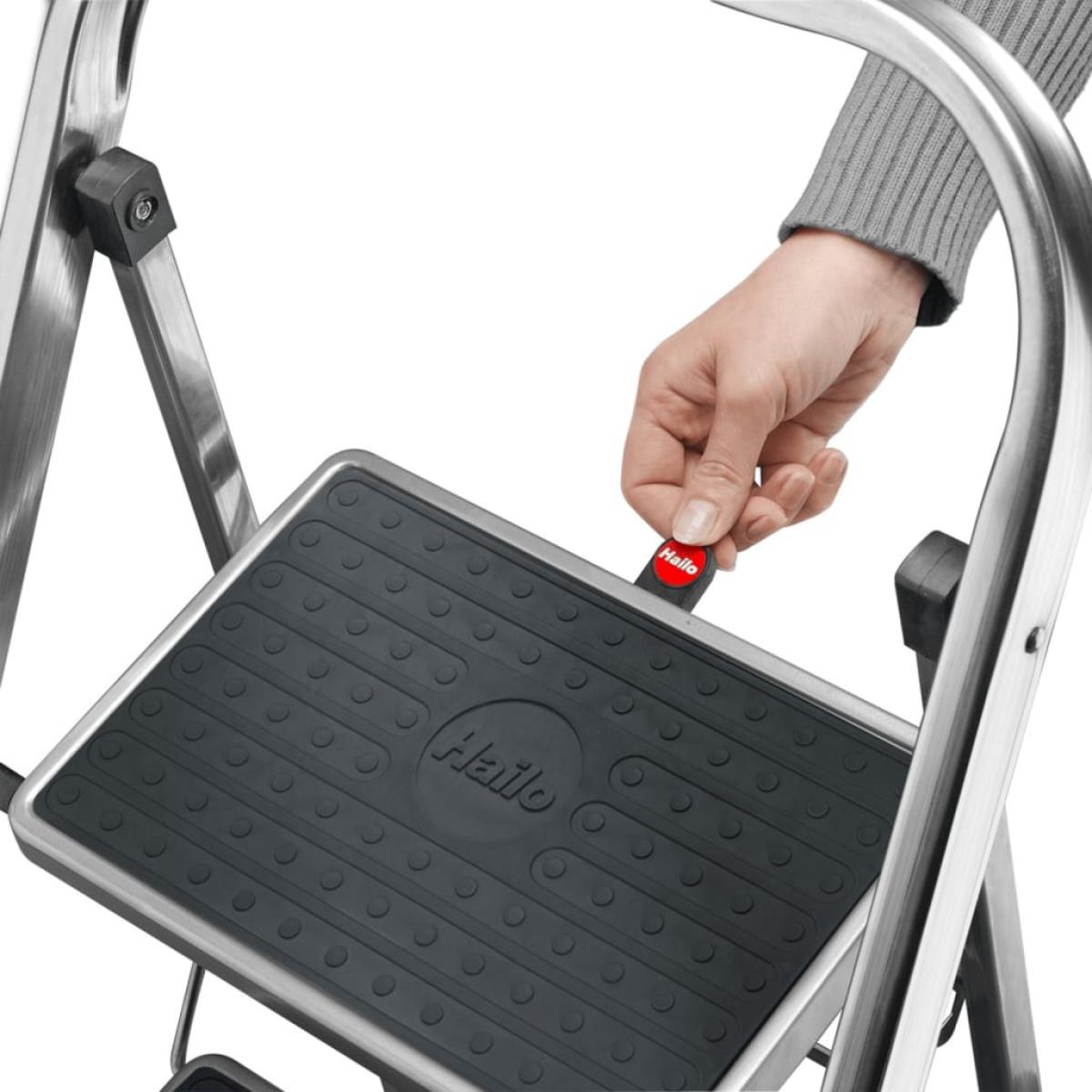 Hailo Escalera plegable K30 3 peldaños 105 cm 4393-801