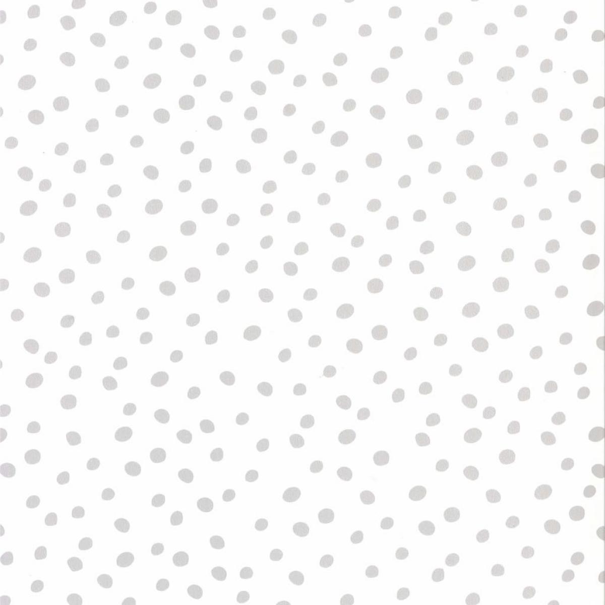 Noordwand Papel de pared Fabulous World Dots blanco y gris