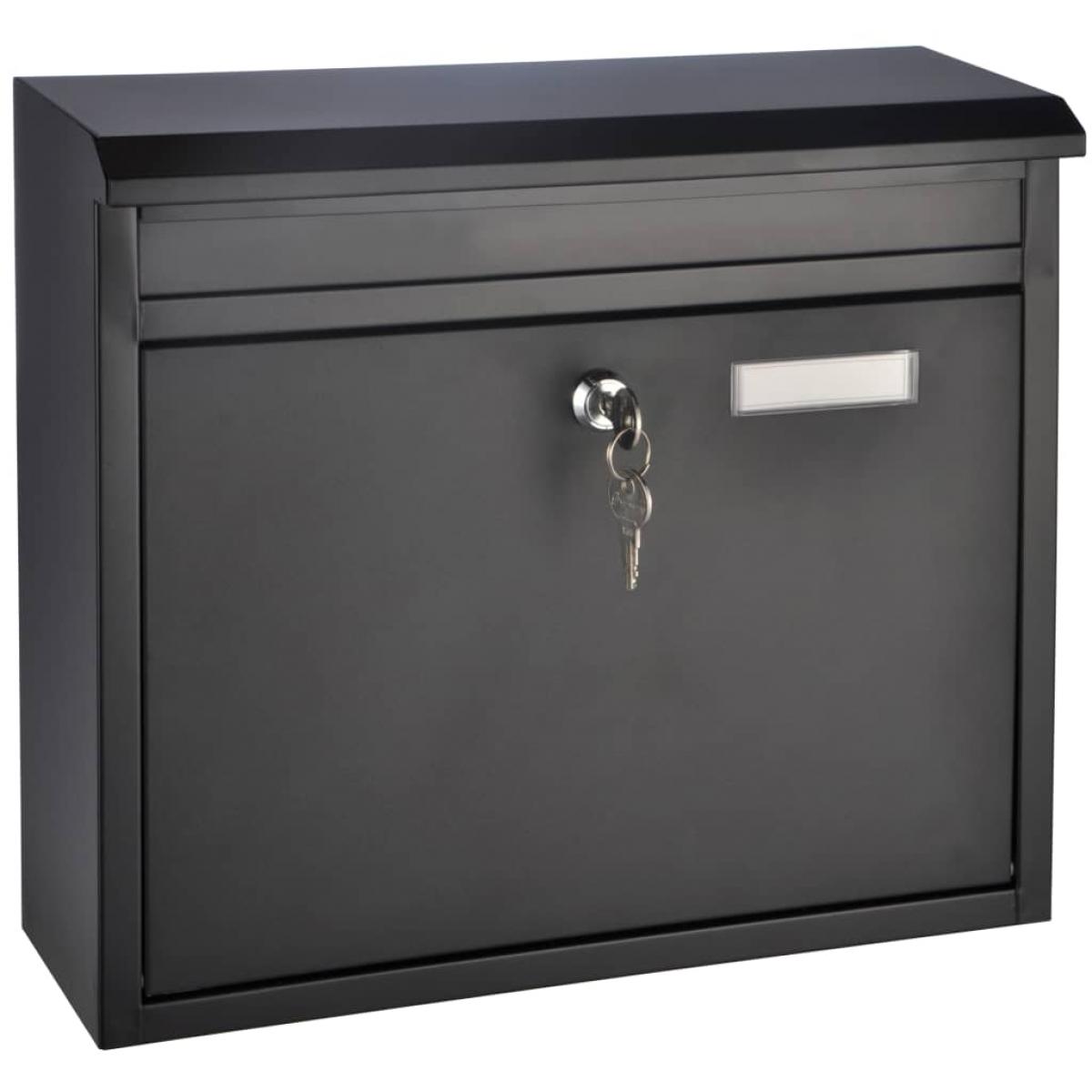 HI Buzón negro 36x12x32 cm