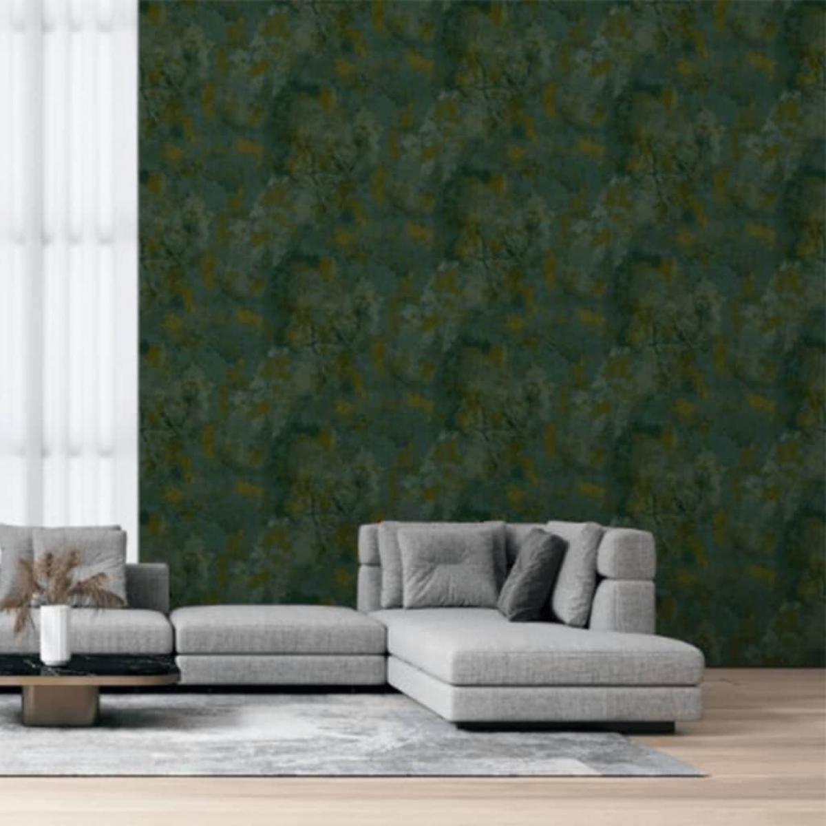Noordwand Papel de pared Zero Plastered Wall verde