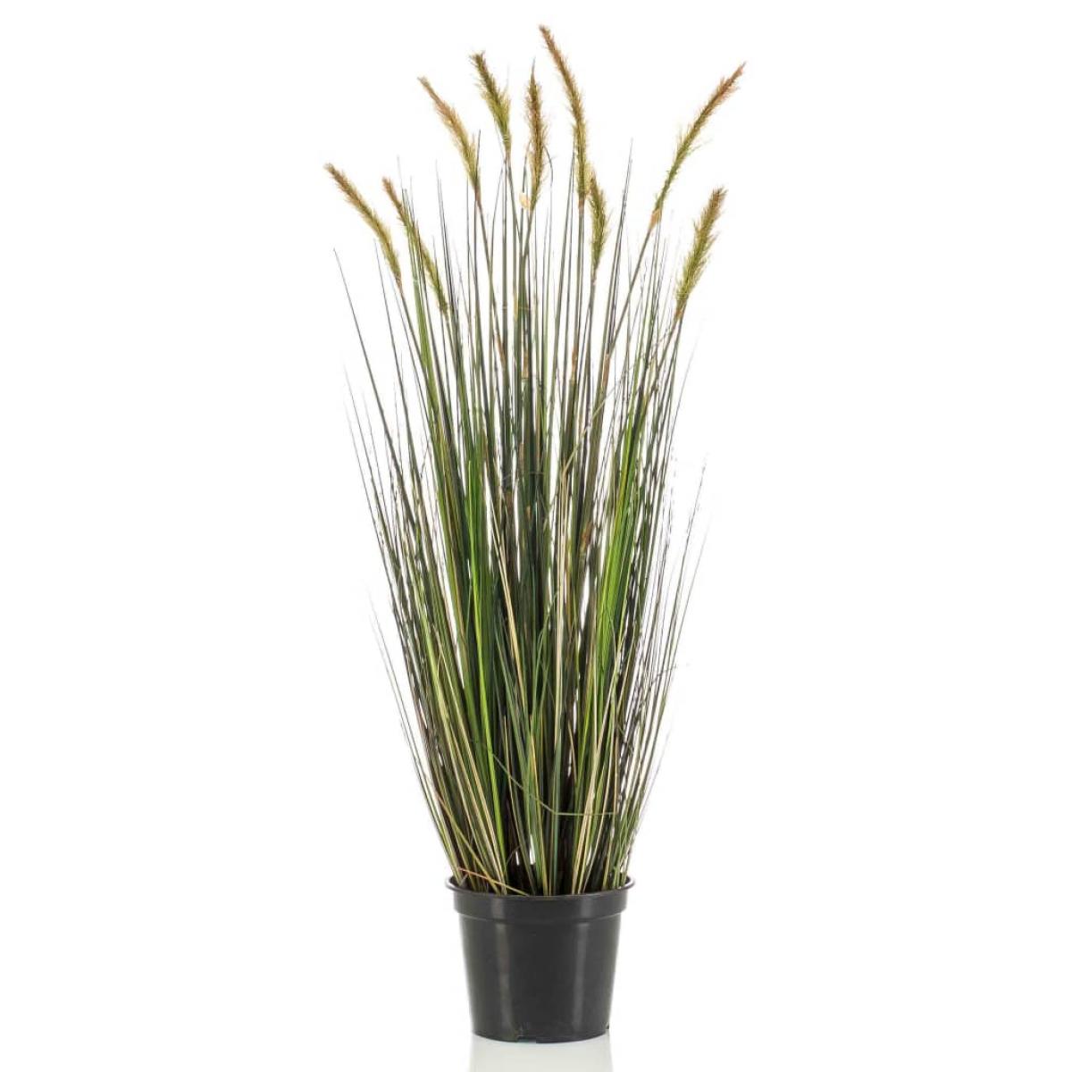 Emerald Hierba de cola de zorro artificial otoño maceta plástico 90 cm