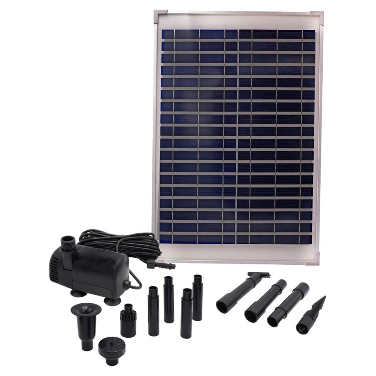Ubbink Set de bomba fuente de jardín SolarMax 1000 con panel solar