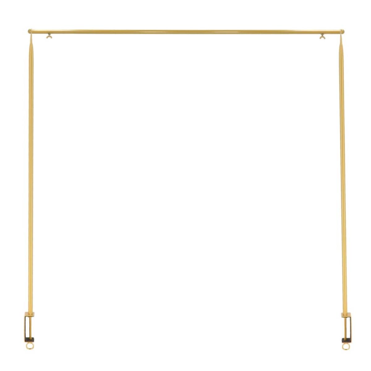 Esschert Design Barra decorativa de mesa con abrazadera dorada