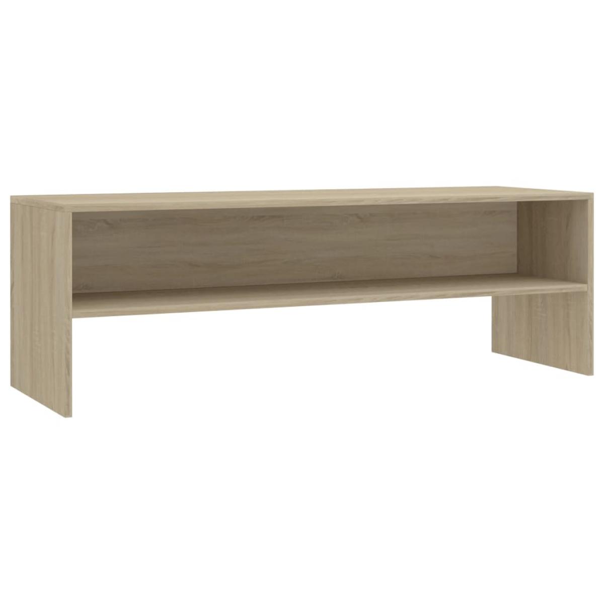 Mueble de TV madera contrachapada roble Sonoma 120x40x40cm