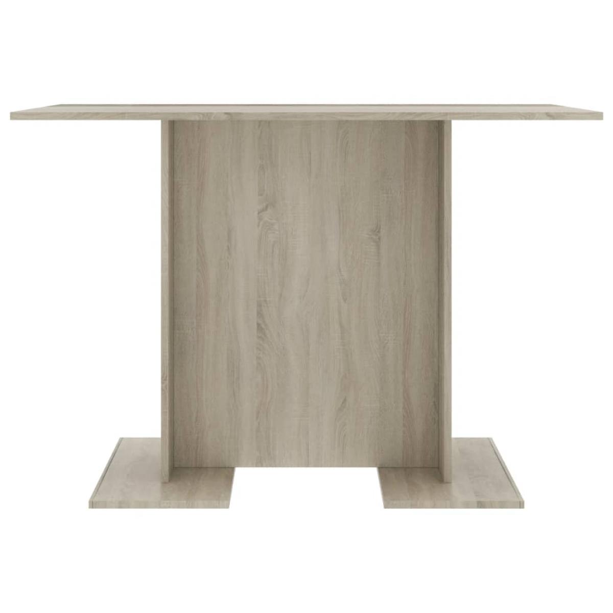 Mesa de comedor madera contrachapada roble sonoma 110x60x75cm