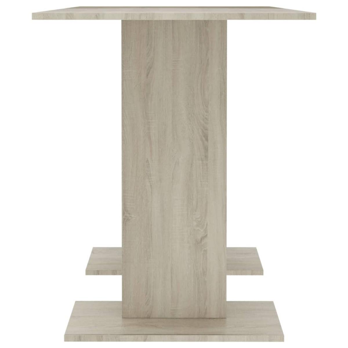 Mesa de comedor madera contrachapada roble sonoma 110x60x75cm