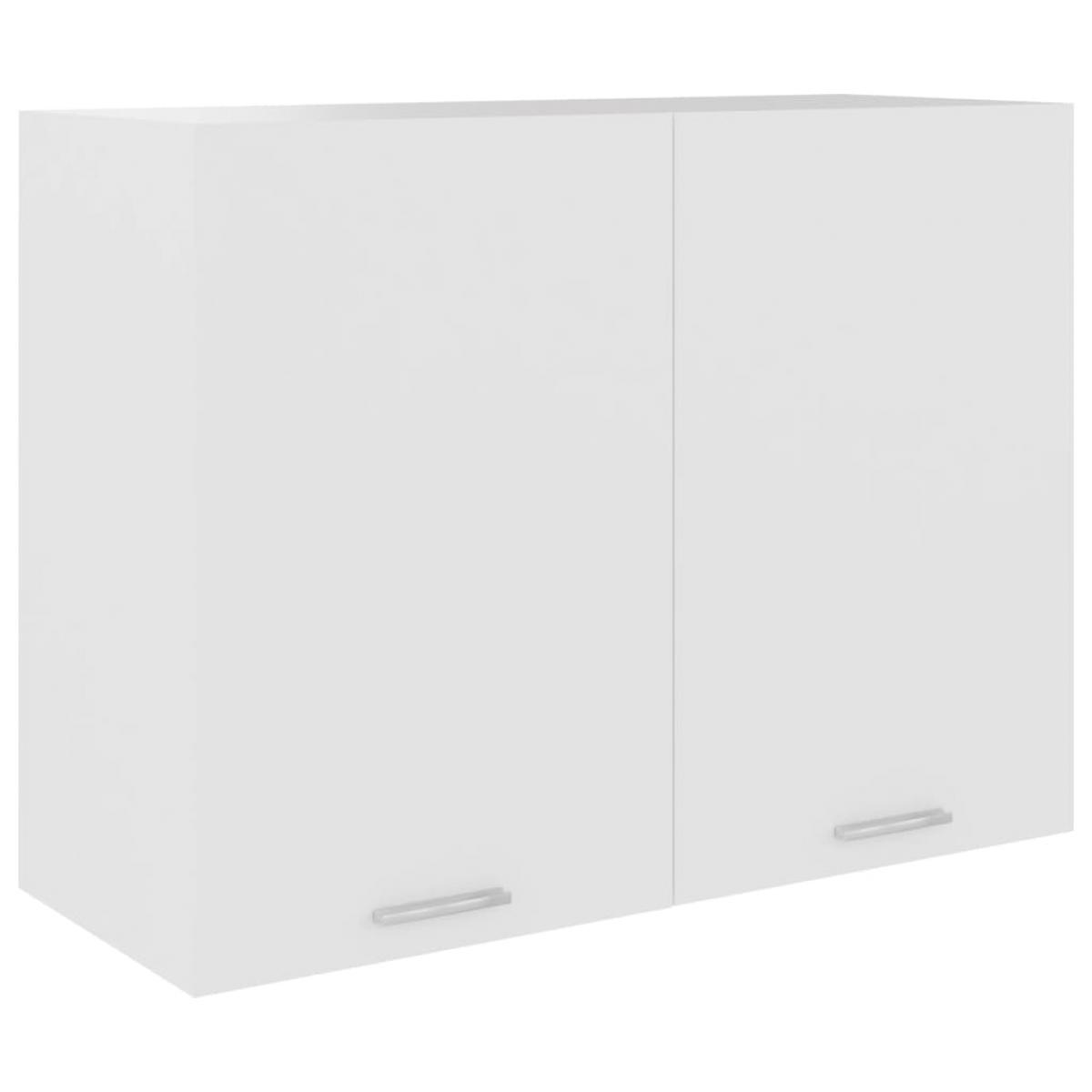 Armario colgante de cocina aglomerado blanco 80x31x60 cm