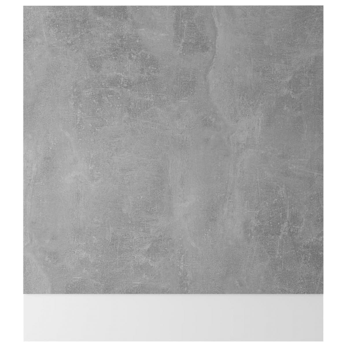 Panel para lavavajillas contrachapada gris hormigón 59,5x3x67cm