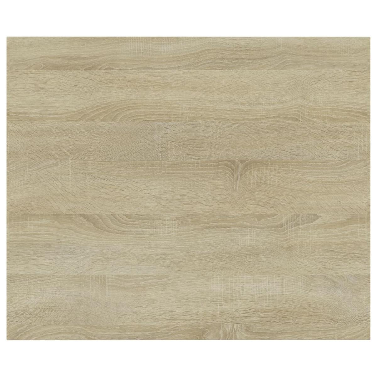Estantes estantería 4 uds aglomerado roble Sonoma 60x50x1,5 cm