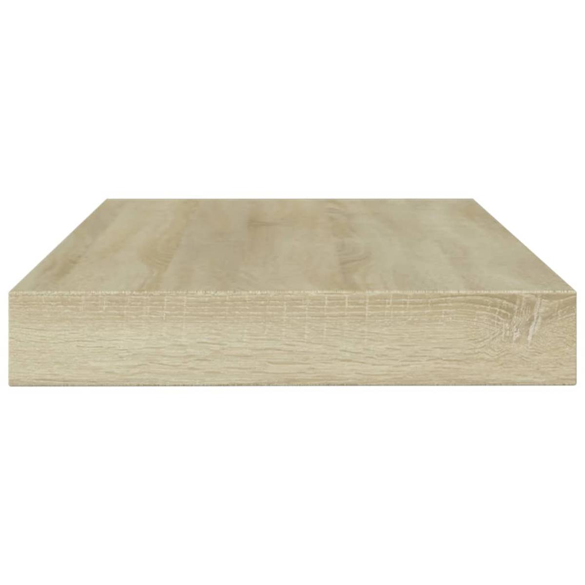 Estantes estantería 4 uds aglomerado roble Sonoma 100x10x1,5 cm